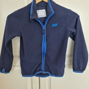 Helly Hansen Navy Fleece Jacket with Bright Blue Trim
